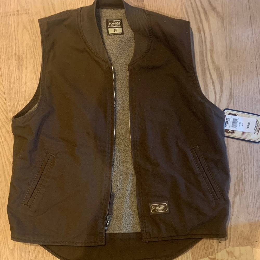 Schmidt Men's Brown Work Vest